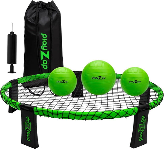Roundnet Game Set 3 Balls Carrying Case Lawn Roundnet Game Set