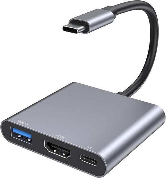 Digital Multiport Adapter USB-C USB 3.0 To 4K HDMI Adapter, Grey