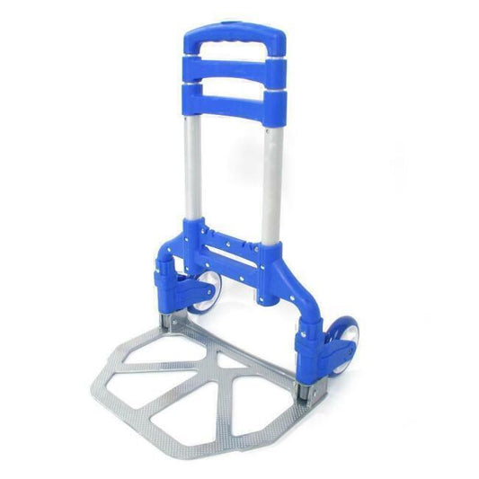 Folding Dolly Push Truck Hand Collapsible Trolley 170Lbs Luggage Cart