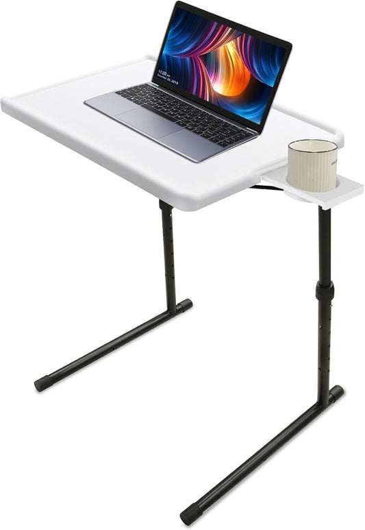 TV Tray Table Folding Height Angle Adjustable Portable Table