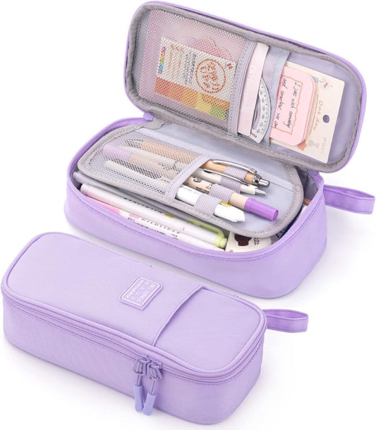 Pen Case Pencil Pouch Bag School Supplies Pencil Bag, Purple