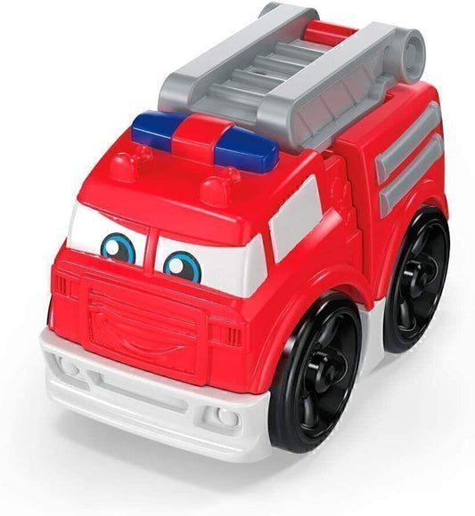 Buildable Bloks Fire Truck Builders 3-piece Rolling Fire Truck