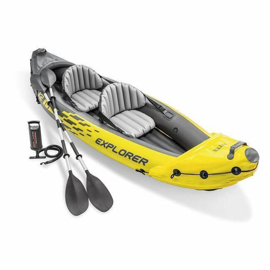 Explorer K2 Kayak 2-Person Inflatable Set With Oars & Air Pump