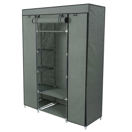 Portable Closet Storage Organizer Clothes Wardrobe Rack Shelves