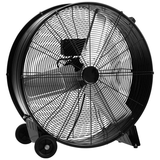 Portable Drum Fan 3-Speed Control Free Standing Quiet Fan, 24"