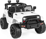Electric Vehicle Ride On Parent RC Car Kids Toy Fun Truck, White