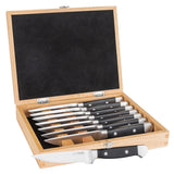 Viking Steak Knife Set ABS Polymer Handle 8-Piece Set W/ Box