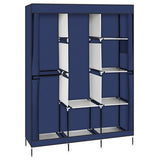 Portable Clothes Closet Home Wardrobe Rack Storage Organizer, Blue