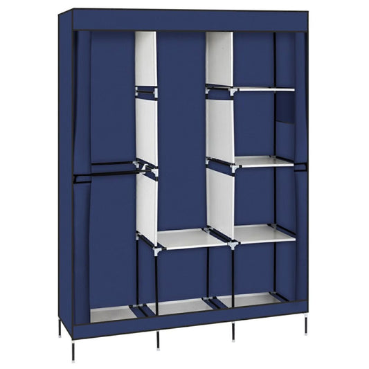 Portable Clothes Closet Home Wardrobe Rack Storage Organizer, Blue