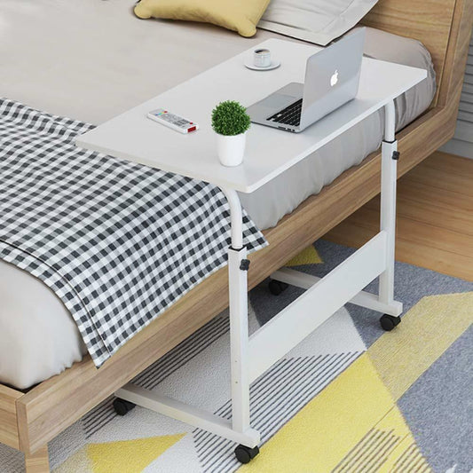Rolling Laptop Table Height Adjustable Stand Up Bedside Computer Desk