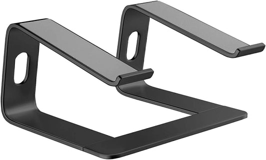 Aluminum Ergonomic Laptops Elevator Stand, For 10-15.6 Inch PC, Black