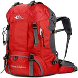 Outdoor Camping Hiking Large Bag Internal Frame Pack Backpack Red