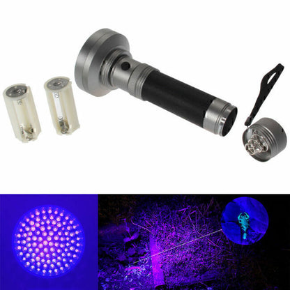UV Flashlight 100 LED Lamp Torch Leak Contamination Detect Light