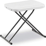 Folding table Adjustable Height Indoor Outdoor Table, White