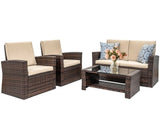 Outdoor Patio Furniture Sets Sectional Sofa Rattan Chair Wicker Set