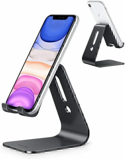 Desktop Aluminum Phone Tablet Stand desk phone Stand Holder, Black