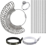 Ring Sizer Measuring Tool Set Gauges Adjuster Finger Tool, 37pcs