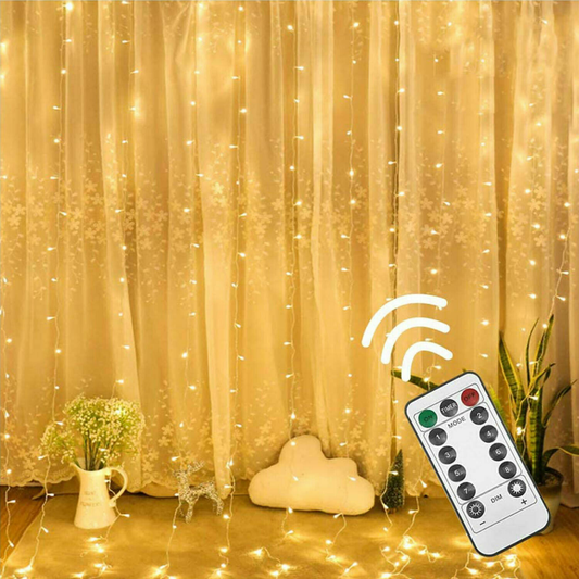USB String LED Light RC 300 LED Curtain Fairy Xmas Party Wedding Decor