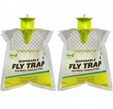Non-Toxic Outdoor Disposable Fly Trap Catcher, 2 Packs