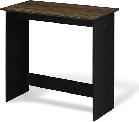 Writing Desk Office Space Saving Simplistic Study Table, Walnut