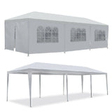 Outdoor Gazebo Canopy Wedding Party Tent 8 Removable Walls, 10'x30'