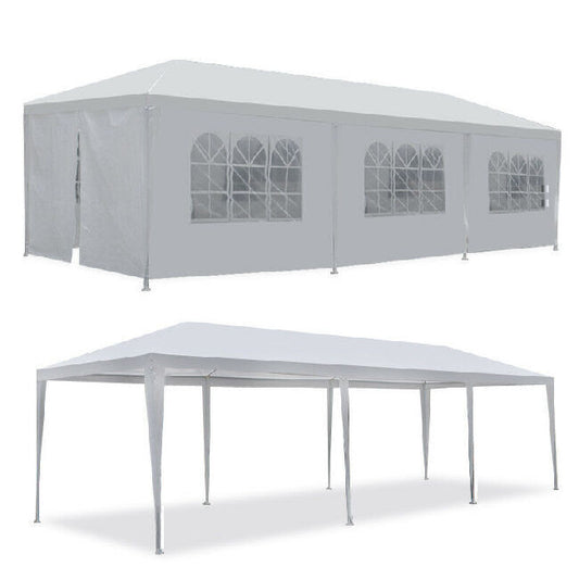 Outdoor Gazebo Canopy Wedding Party Tent 8 Removable Walls, 10'x30'