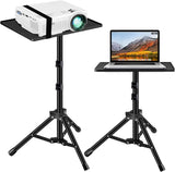 Tripod Stand Projector Laptop Adjustable Height W/Rotating Tray