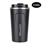 Coffee Mug 17oz Stainless Steel Insulated Thermal Coffee Mug, Black