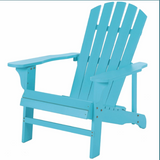 Classic Hardwood Outdoors Relaxing Adirondack Fanned Plank Back Chair
