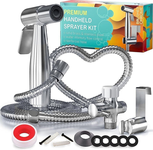 Bathroom Bidet Sprayer Jet Wall Mount Spray Water Pressure Control