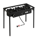 Portable Propane 3-Burner Gas Cooker Outdoor Camping Stove Grill