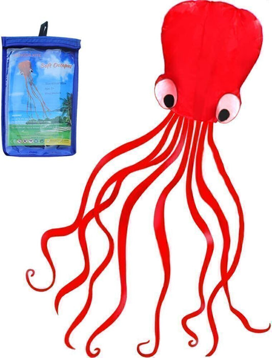 Octopus Kite Flyer Single Line Kids & Adults Easy to Fly Octopus Kite