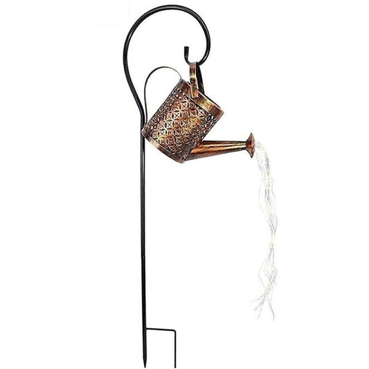 Solar Watering Can Light Garden Decor Kettle 36 LED Lamp String