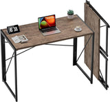 Writing Computer Folding Desk Simple Portable Style Table, Brown