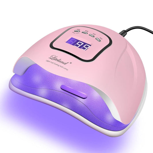 Liteland Drying Nail 150W LED Nail Lamp Gel Polish Curing, Pink