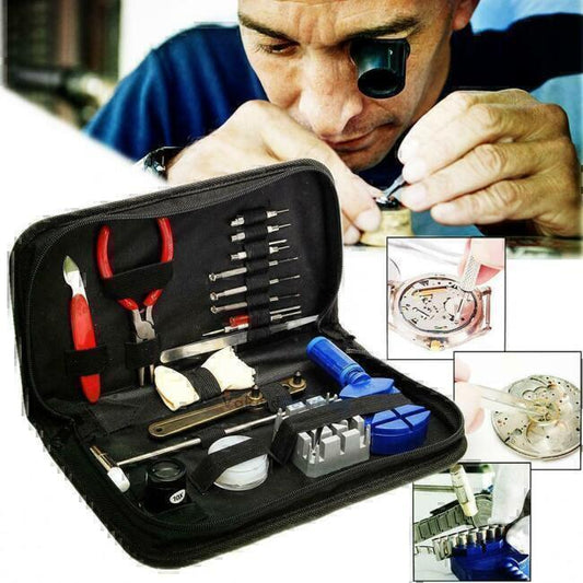 Watch Repair Tool Kit Link Remover Spring Bar Tool Case Opener Set