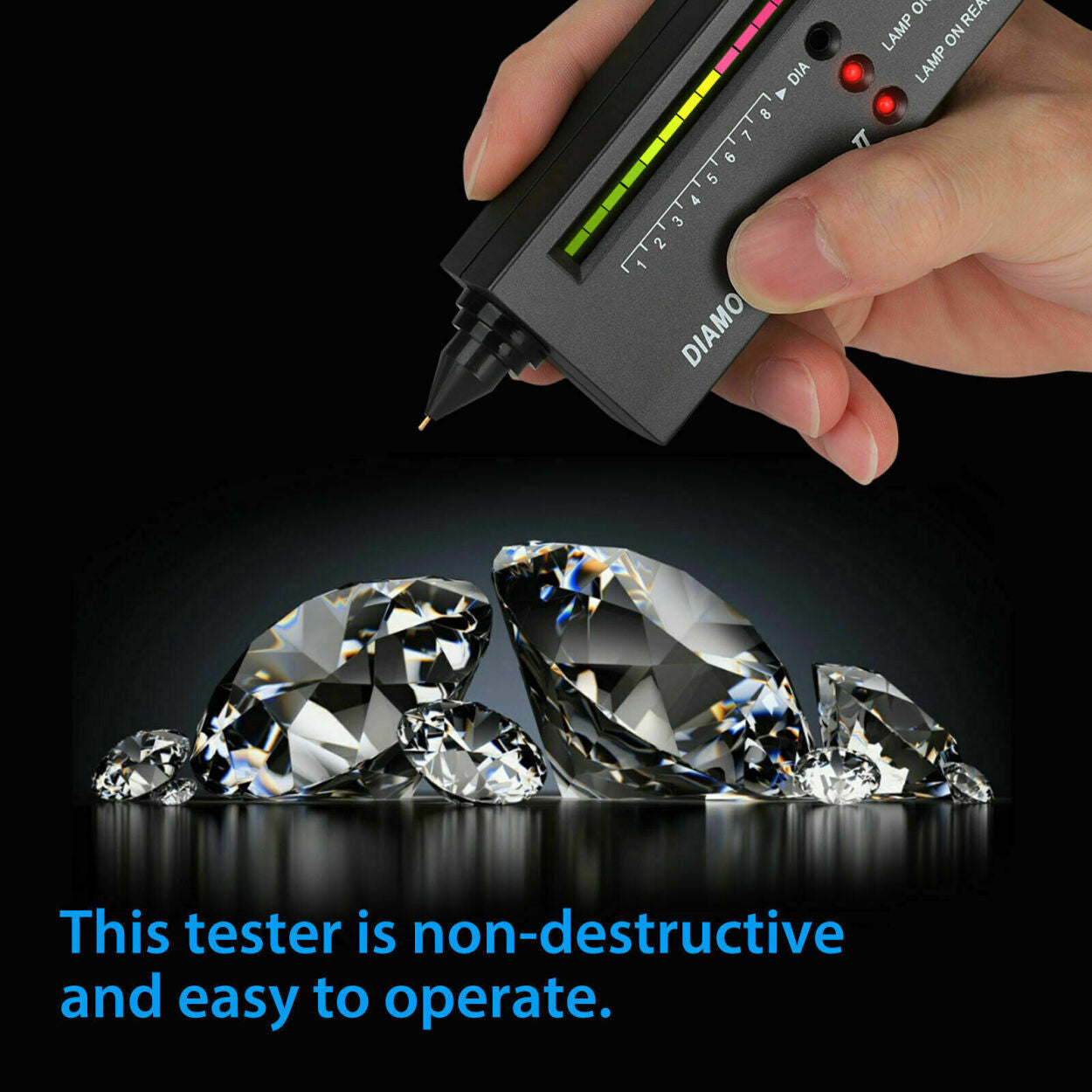 Portable Diamond Tester Selector Illuminated Jewelry Testing Tool Kit