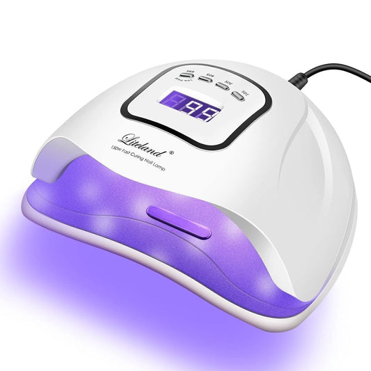 Liteland Drying Nail 150W LED Nail Lamp Gel Polish Curing, White