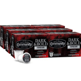 Community Coffee Dark & Bold Espresso Coffee Pods, (72 Count)
