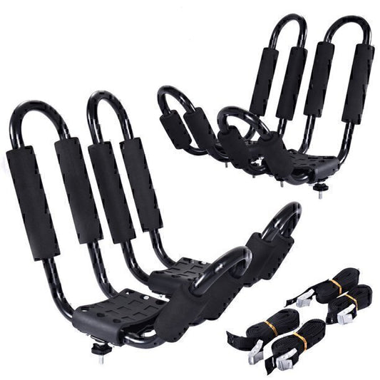 Car Roof Rack Carrier Canoe Boat Surf Ski Mount SUV Crossbar, 2Pairs