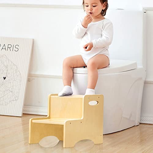 Two Step Anti-Skid Stool W/Handles Safety Non-Slip Pads Stool