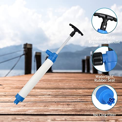 Manual Kayak Bilge Pump Boats Canoe Portable Hand Water Pump
