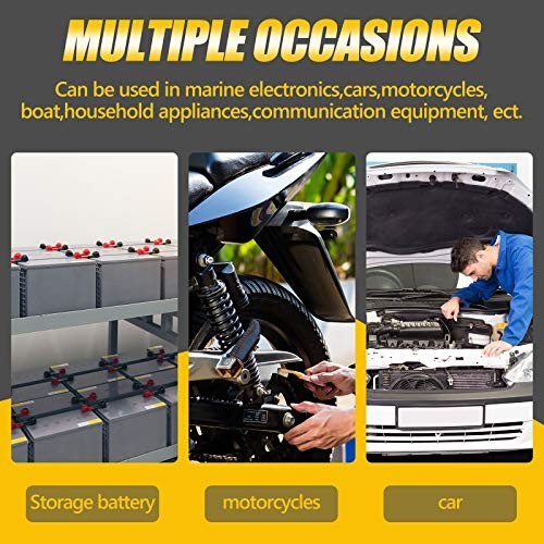 Battery Terminal Insulating Protector Battery Cable Covers Cap, 2pcs