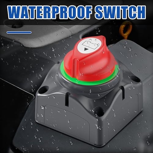 Battery Disconnect Switch 12V-48V Car Boat Battery Cut Off Switch