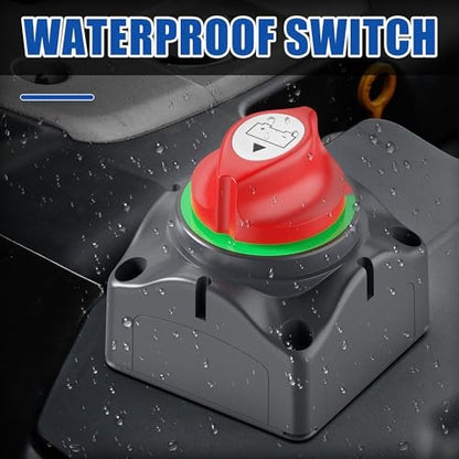 Battery Disconnect Switch 12V-48V Car Boat Battery Cut Off Switch
