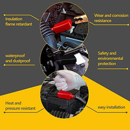 Battery Terminal Insulating Protector Battery Cable Covers Cap, 2pcs