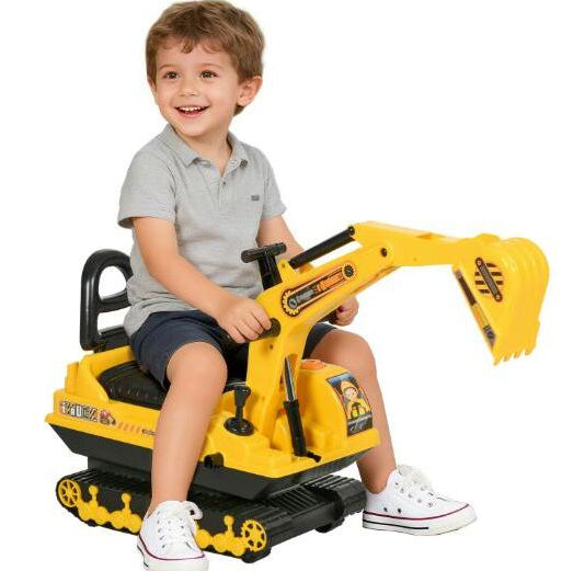 Power Ride On Excavator Toy Tractors Digger Scooter Walker Play