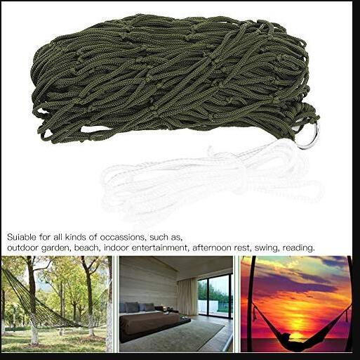 Hammock Meshy Rope Sleeping Net Bed Hiking Simple Nylon Hammock