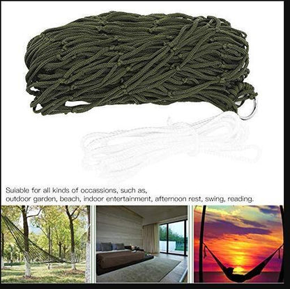 Hammock Meshy Rope Sleeping Net Bed Hiking Simple Nylon Hammock