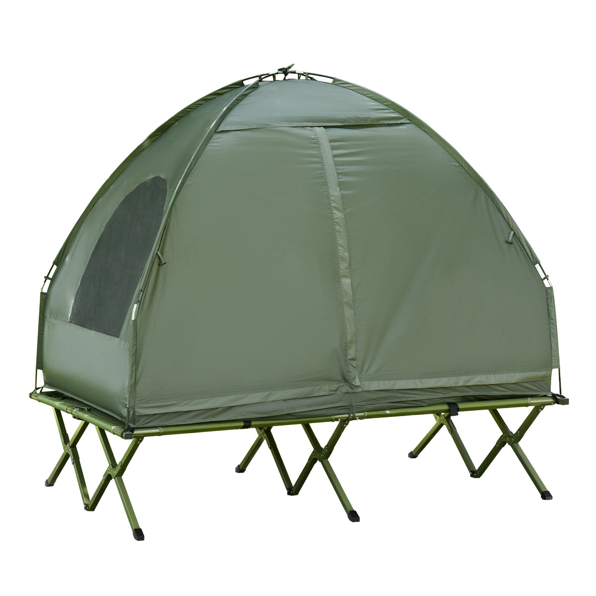 Folding Camping Cots W/Tent Portable 2-Person Camping Combo Set